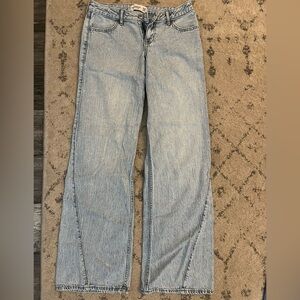 Abercrombie Kids Light Blue Wide Leg  Jeans